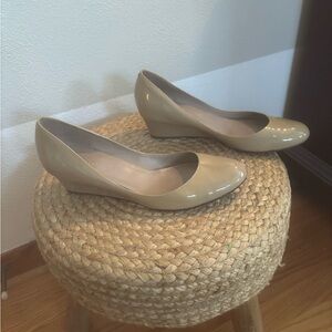 Cole Haan Nike Air Maple Sugar Patent Leather Wedge, Size 9B